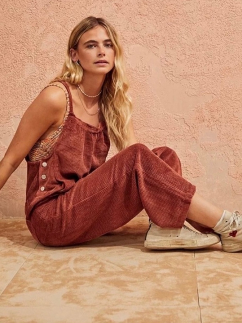 Urban Outfitters BDG Georgie Corduroy Wide Leg Jumpsuit